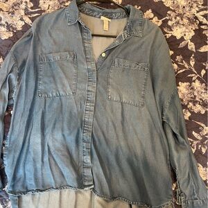 Stylish Blue Denim Shirt